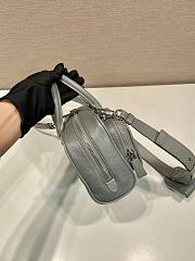 Prada Antique Nappa Leather Multi Pocket Top Handle Bag Grey Size 24 x 15.5 x 7 cm - 6