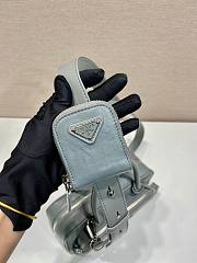 Prada Antique Nappa Leather Multi Pocket Top Handle Bag Grey Size 24 x 15.5 x 7 cm - 5