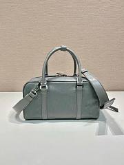 Prada Antique Nappa Leather Multi Pocket Top Handle Bag Grey Size 24 x 15.5 x 7 cm - 4