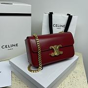 Celine Chain Shoulder Bag Red Size 20.5 x 10.5 x 4 cm - 4