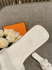 Hermes Oran Sandal Full White - 2