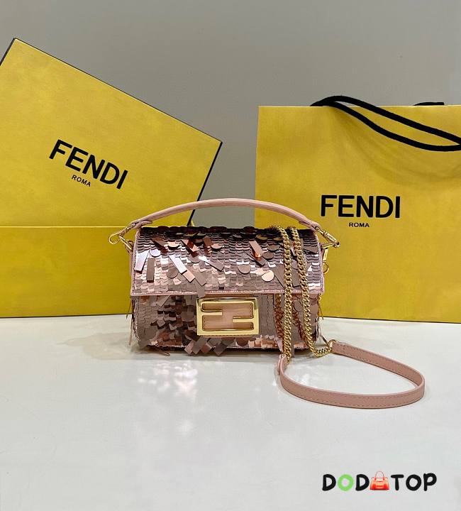 Fendi Baguette Mini Sequin Bag Size 19 x 5 x 11 cm - 1
