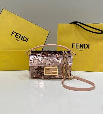 Fendi Baguette Mini Sequin Bag Size 19 x 5 x 11 cm