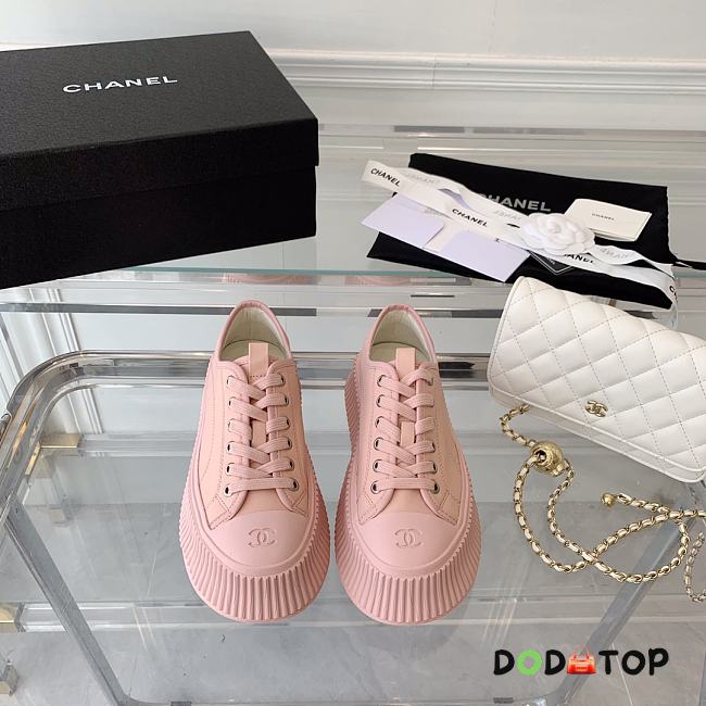 Chanel Pink Sneakers - 1