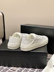 Chanel Canvas Sneakers White - 4