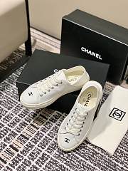 Chanel Canvas Sneakers White - 2