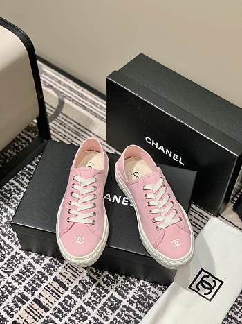 Chanel Canvas Sneakers Pink
