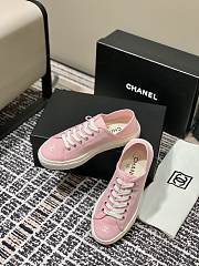 Chanel Canvas Sneakers Pink - 6
