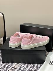Chanel Canvas Sneakers Pink - 5