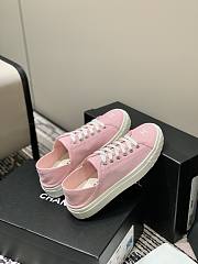Chanel Canvas Sneakers Pink - 4