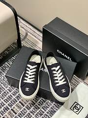 Chanel Canvas Sneakers Black - 1