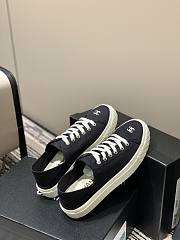Chanel Canvas Sneakers Black - 6