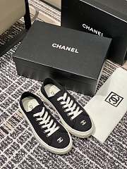 Chanel Canvas Sneakers Black - 5