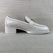 Chanel Leather Shoes White - 3