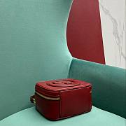 Gucci Leather Blondie Shoulder Bag Red Size 17 x 15 x 9 cm - 6