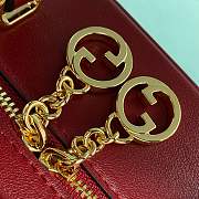 Gucci Leather Blondie Shoulder Bag Red Size 17 x 15 x 9 cm - 2