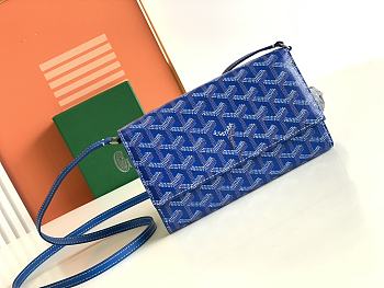 Goyard Varenne Bag Blue Size 12 x 3.3 x 19 cm
