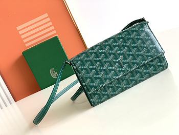Goyard Varenne Bag Green Size 12 x 3.3 x 19 cm