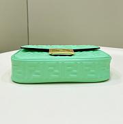 Fendi Baguette Green Bag Size 24 × 7 × 13 cm - 3