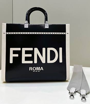 Fendi Sunshine Medium Black Bag Size 35.5 x 15 x 30 cm