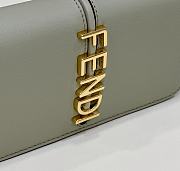Fendi Fendigraphy Wallet On Chain Green Size 21 x 4 x 11 cm - 2