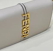 Fendi Fendigraphy Wallet On Chain White Size 21 x 4 x 11 cm - 2