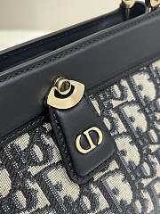Dior Small Key Bag Blue Oblique Size 22 x 12 x 12 cm - 5