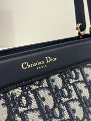 Dior Small Key Bag Blue Oblique Size 22 x 12 x 12 cm - 6