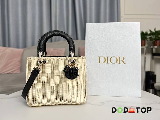 Lady Dior Rattan Basket Bag Size 24 × 20 × 11 cm - 1