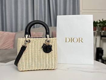 Lady Dior Rattan Basket Bag Size 24 × 20 × 11 cm
