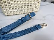 Lady Dior Rattan Basket Bag Blue Size 24 × 20 × 11 cm - 4