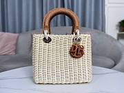 Lady Dior Rattan Basket Bag Brown Size 24 × 20 × 11 cm - 3