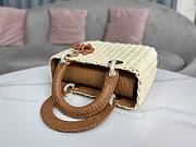 Lady Dior Rattan Basket Bag Brown Size 24 × 20 × 11 cm - 2