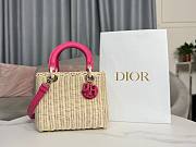 Lady Dior Rattan Basket Bag Pink Size 24 × 20 × 11 cm - 1
