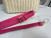 Lady Dior Rattan Basket Bag Pink Size 24 × 20 × 11 cm - 5