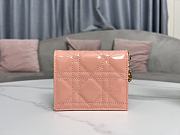 Lady Dior Mini Wallet Pink Size 11 x 8.5 x 3 cm - 6