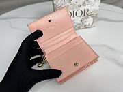 Lady Dior Mini Wallet Pink Size 11 x 8.5 x 3 cm - 5