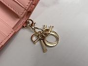 Lady Dior Mini Wallet Pink Size 11 x 8.5 x 3 cm - 2