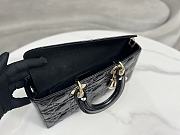 Lady D-Joy Large Bag Black Patent Size 26 x 13.5 x 5.5 cm - 4