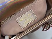 Lady Dior Neon-Pink Metallic Handbag Size 17 x 15 x 7 cm - 2