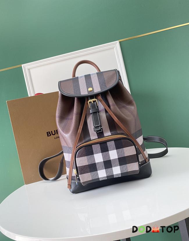 Burberry Birch Brown Check Backpack Size 24 x 13 x 37 cm - 1