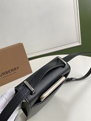Burberry Leather Robin Bag Black Silver Bucket Size 13.5 x 4.5 x 19 cm - 3