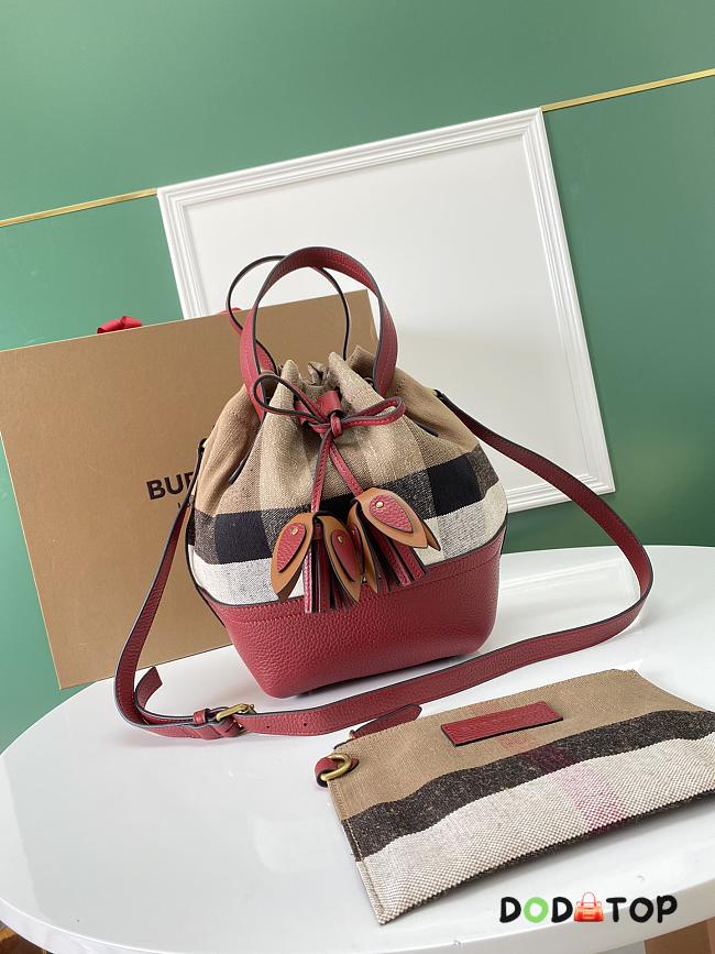  Burberry Brown Bucket Shoulder Bag Size 18 x 16 x 28 cm - 1