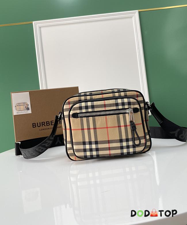 Burberry Beige Vintage Check Bonded Bag Size 22.5 x 8.2 x 14.5 cm - 1