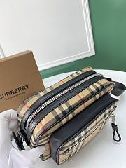 Burberry Beige Vintage Check Bonded Bag Size 22.5 x 8.2 x 14.5 cm - 2