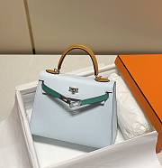 Hermes Kelly Blue Bag Size 25 cm - 1