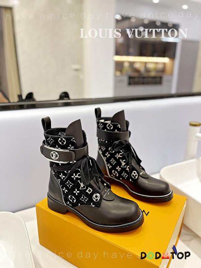 Louis Vuitton Metropolis Flat Ranger Black Boots - 1