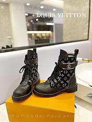 Louis Vuitton Metropolis Flat Ranger Black Boots - 5
