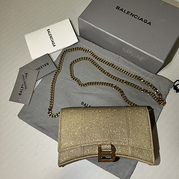 Balenciaga Hourglass Mini Chain Bag Size 19.3 x 11.9 x 4.8 cm