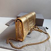 Balenciaga Hourglass Mini Chain Bag Gold Size 19.3 x 11.9 x 4.8 cm - 6